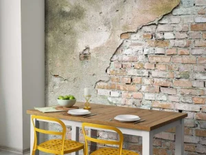 Sale Slordige bakstenen muur fotobehang Gang