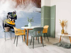 Best Sneeuwscooter race fotobehang Tienerkamer | Sport