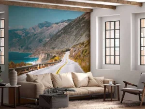 Best Snelweg langs de Amerikaanse kust fotobehang Architectuur