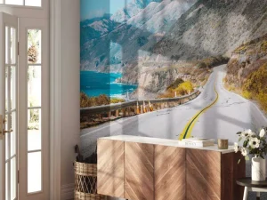 Best Snelweg langs de Amerikaanse kust fotobehang Architectuur