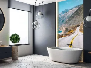 Best Snelweg langs de Amerikaanse kust fotobehang Architectuur