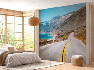 Best Snelweg langs de Amerikaanse kust fotobehang Architectuur