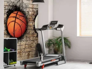 Sale Sportballen in een muur fotobehang Kinderkamer | Sport