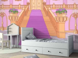 Online Sprookjeskasteel interieur fotobehang Kinderkamer