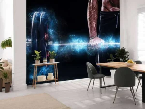 Clearance Sterke gespierde man fotobehang Tienerkamer | Sport