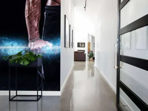 Clearance Sterke gespierde man fotobehang Tienerkamer | Sport