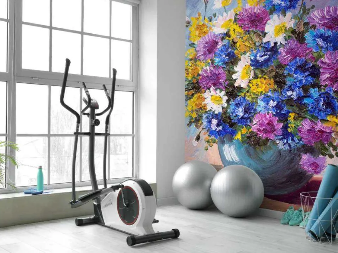 stilleven_van_een_vaas_me_8.webp Hot Stilleven van een vaas met kleurrijke bloemen fotobehang Bloemen | Kunst & Design