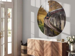 Online Stoomtrein in Schotland fotobehang Transport