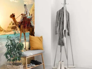 Hot Strand in de woestijn design fotobehang Dieren