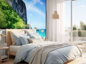Discount Strand op het Poda eiland in Thailand fotobehang Transport