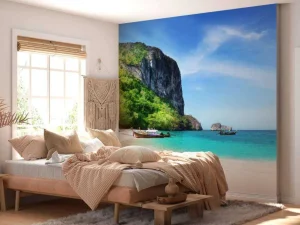 Discount Strand op het Poda eiland in Thailand fotobehang Transport