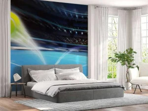 Online Stuiterende tennisbal fotobehang Tienerkamer
