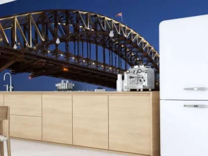 Clearance Sydney Harbour Bridge in de avond fotobehang Architectuur