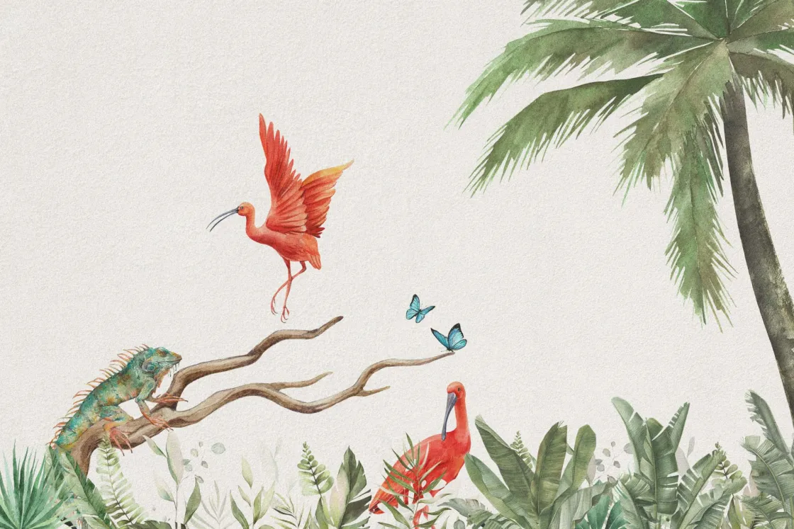 tak_met_jungle_dieren_0.webp Clearance Tak met jungle dieren Kinderkamer