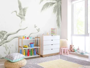 New Tak met jungle dieren in groen Kinderkamer | Dieren