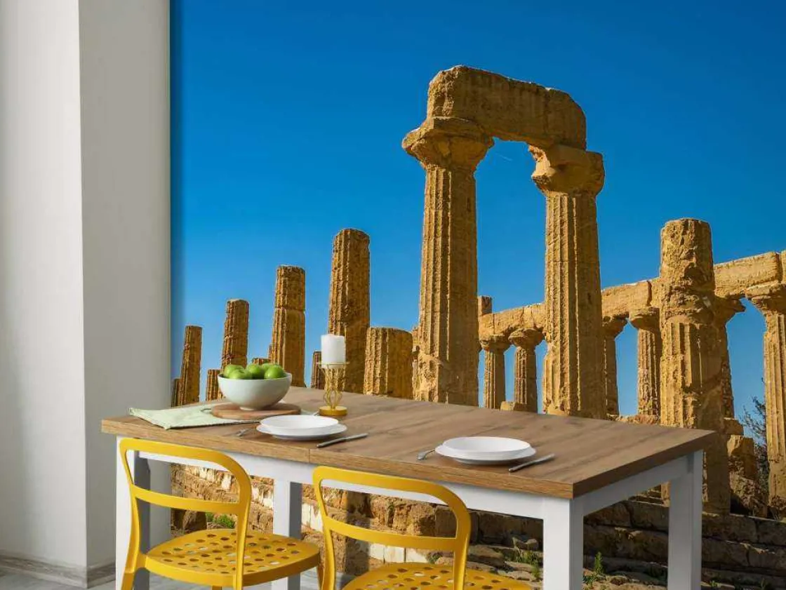tempel_van_juno_moneta_fo_3.webp Sale Tempel van Juno Moneta fotobehang Architectuur