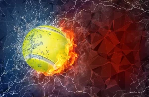 Discount Tennisbal met veel kracht fotobehang Tienerkamer | Kinderkamer