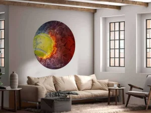 Discount Tennisbal met veel kracht fotobehang Tienerkamer | Kinderkamer