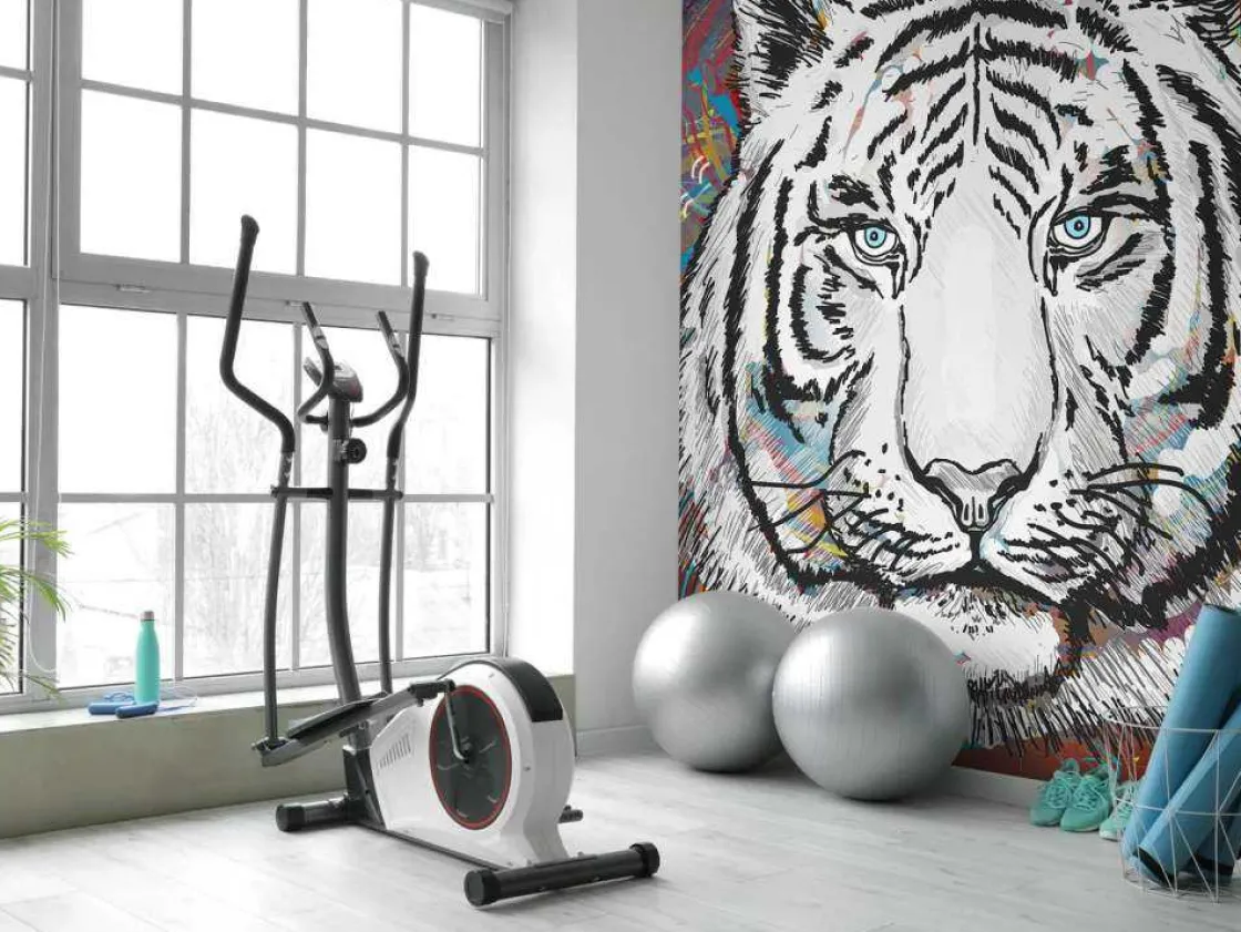 tijger_in_de_ruimte_vecto_6.webp New Tijger in de ruimte vector fotobehang Tienerkamer | Kinderkamer