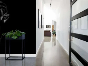 Outlet Tijger op zwarte achtergrond fotobehang Dieren