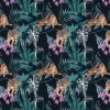 Fashion Tijgers, bladeren en bloemen Bloemen
