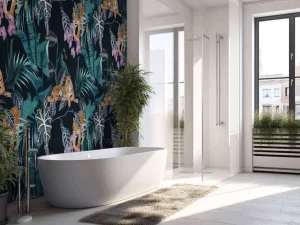 Fashion Tijgers, bladeren en bloemen Bloemen
