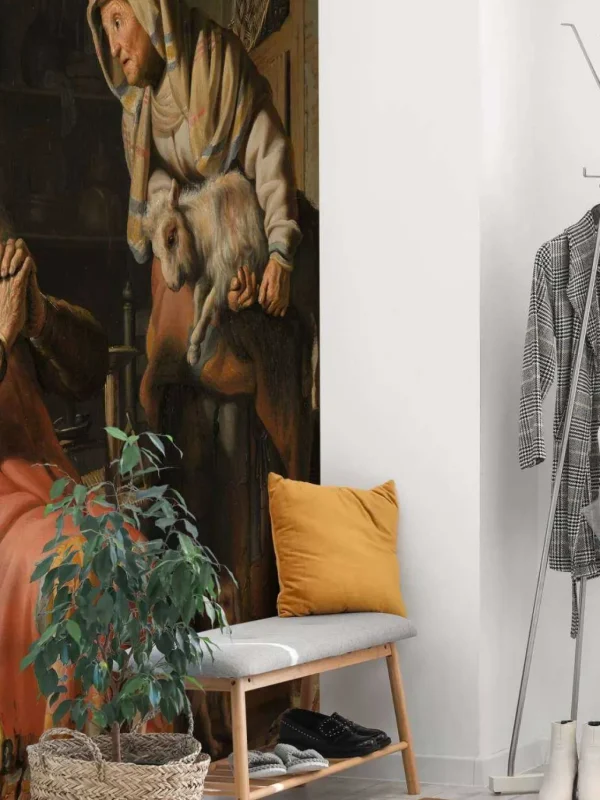 Online Tobit en Anna met het bokje fotobehang Kunst & Design
