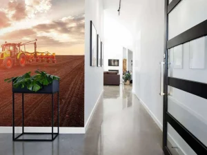 Fashion Tractor aan het werk fotobehang Tienerkamer | Kinderkamer