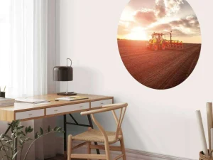 Fashion Tractor aan het werk fotobehang Tienerkamer | Kinderkamer