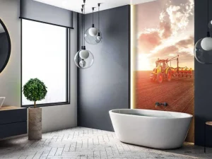 Fashion Tractor aan het werk fotobehang Tienerkamer | Kinderkamer