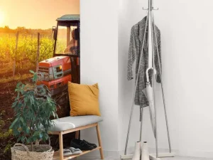 Sale Tractor bij zonsondergang fotobehang Kinderkamer | Transport