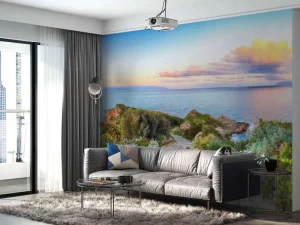 Fashion Trap naar de zee fotobehang Bloemen