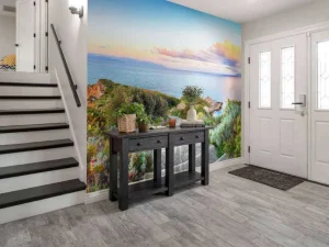 Fashion Trap naar de zee fotobehang Bloemen