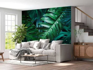 Fashion Tropische bladeren fotobehang Hobbykamer | Bloemen