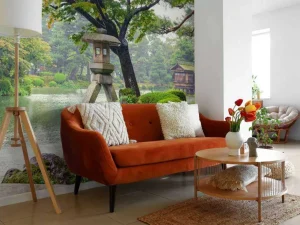 Discount Tuin van Kenrokuen in de herfst fotobehang Bloemen