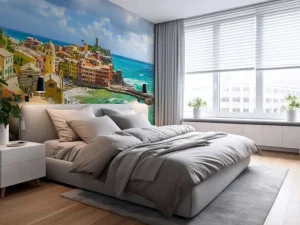 Discount Uitzicht op het dorpje Vernazza fotobehang Architectuur