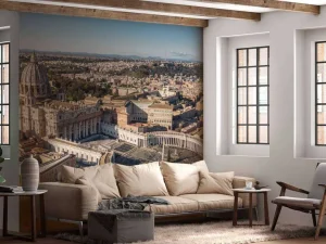 Discount Vaticaanstad met kerst fotobehang Architectuur