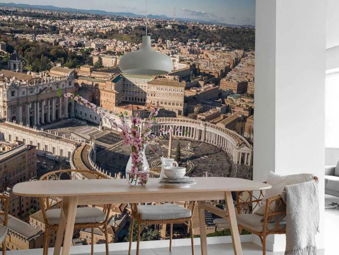 vaticaanstad_met_kerst_fo_3.webp Discount Vaticaanstad met kerst fotobehang Architectuur