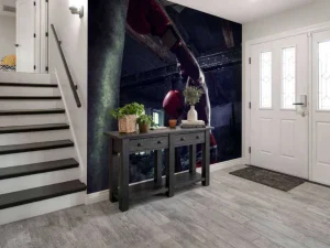 Sale Vechtsport training in een donkere ruimte fotobehang Tienerkamer | Sport