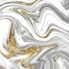 Hot Verfmengsel met wit, grijs en goud fotobehang Gang