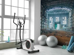 Hot Verlaten fabriekshal fotobehang Architectuur