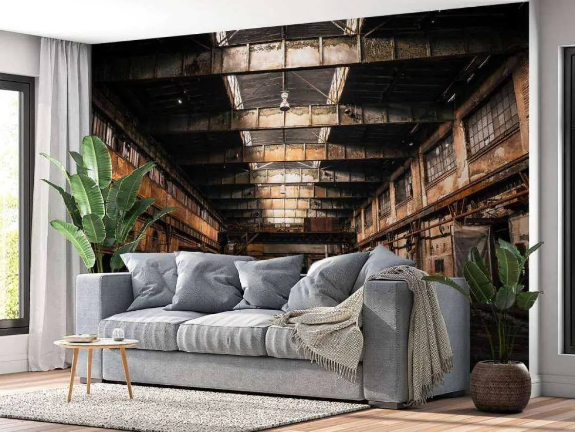 verlaten_industrieel_pand_10.webp Clearance Verlaten industrieel pand fotobehang Architectuur