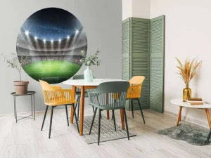 Online Verlicht voetbalstadion met sterrenhemel fotobehang Tienerkamer | Kinderkamer