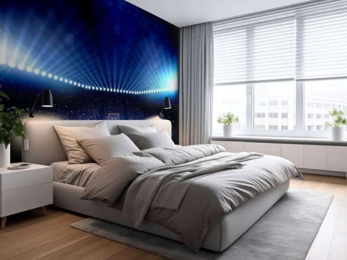 verlichte_basketbal_arena_9.webp Sale Verlichte basketbal arena fotobehang Kinderkamer | Sport