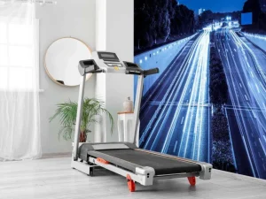 Sale Verlichte snelweg in de avond fotobehang Architectuur