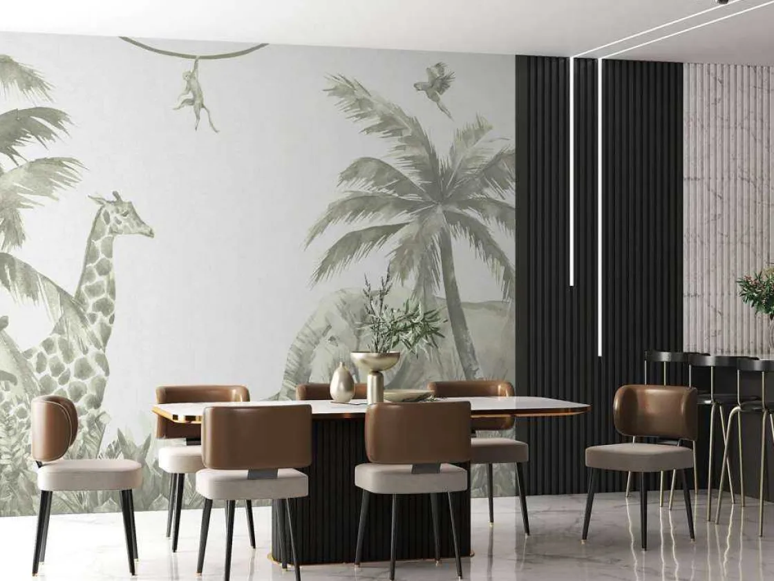verschillende_jungle_dier_10-1.webp Best Verschillende jungle dieren in groen Kinderkamer | Dieren