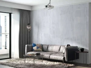 Sale Verticale witte houten planken fotobehang Gang | Oppervlakten