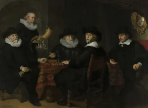 Best Vier doelheren der kloveniersdoelen fotobehang Kunst & Design