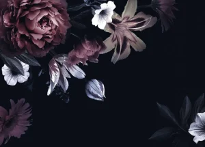 Sale Vintage Bloemen design fotobehang Hobbykamer | Gang