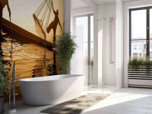 Online Vissers in Azië fotobehang Keuken | Hobbykamer